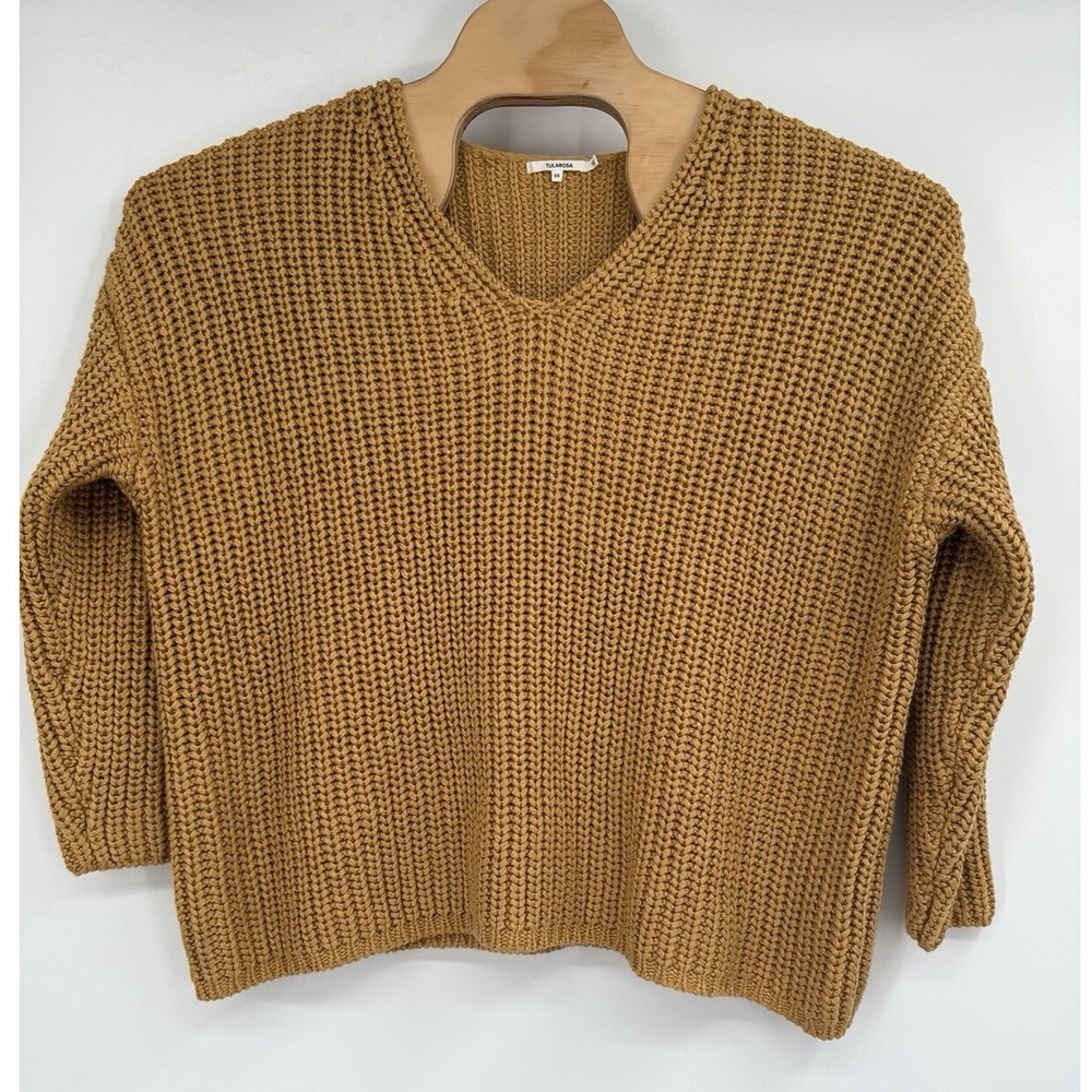 Tularosa Revolve oversized knit sweater V neck‎ Sz XS (more like Large)